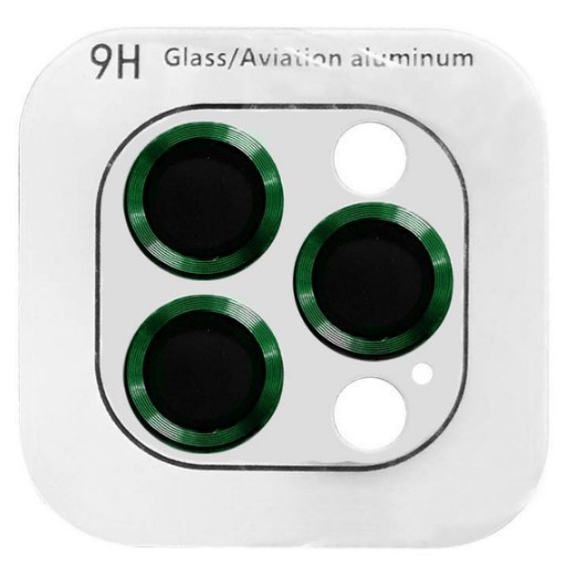 Захисне скло Metal Classic на камеру (в упак.) для  iPhone 13 Pro / 13 Pro Max (6.7") (Green)-0